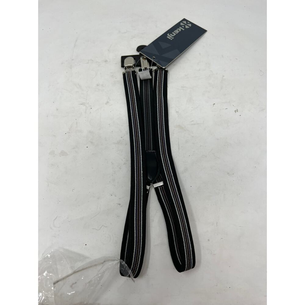 Kenji Black Brown Suspenders Mens S
